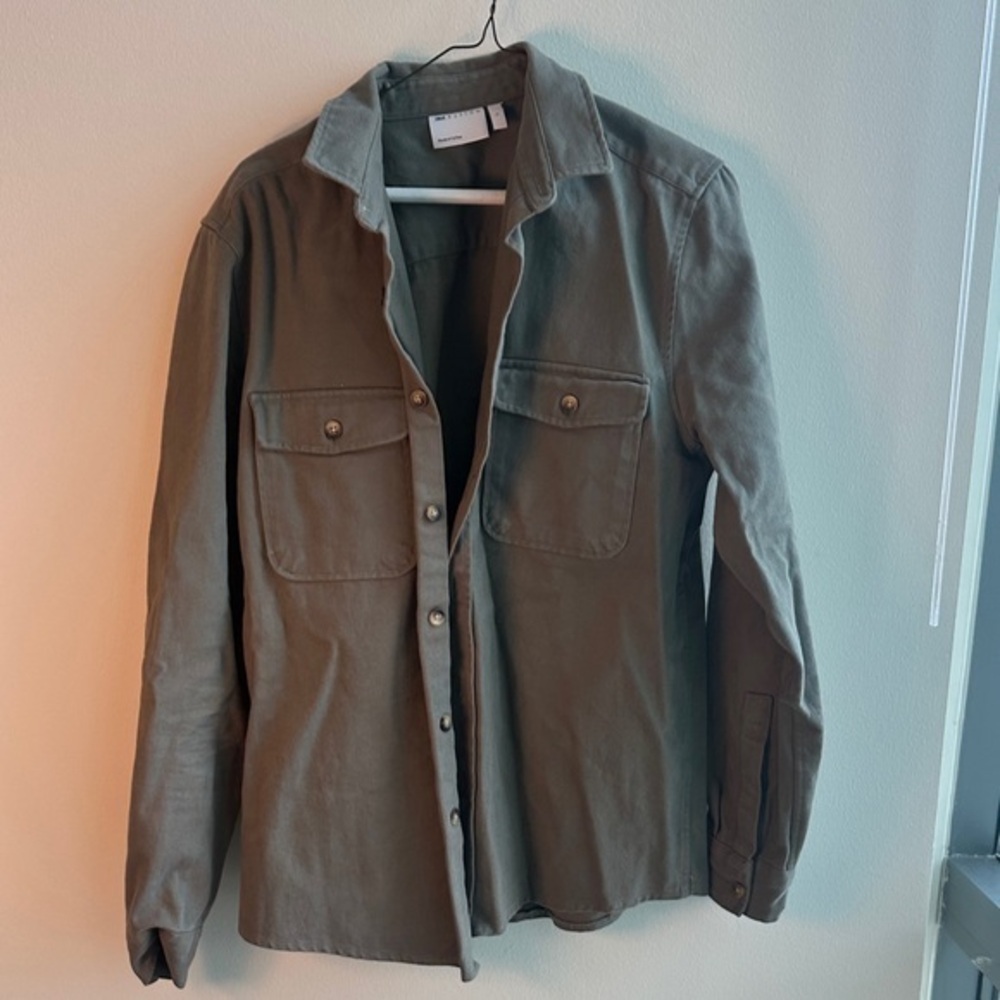 ASOS Olive Casual Button Down Shirt